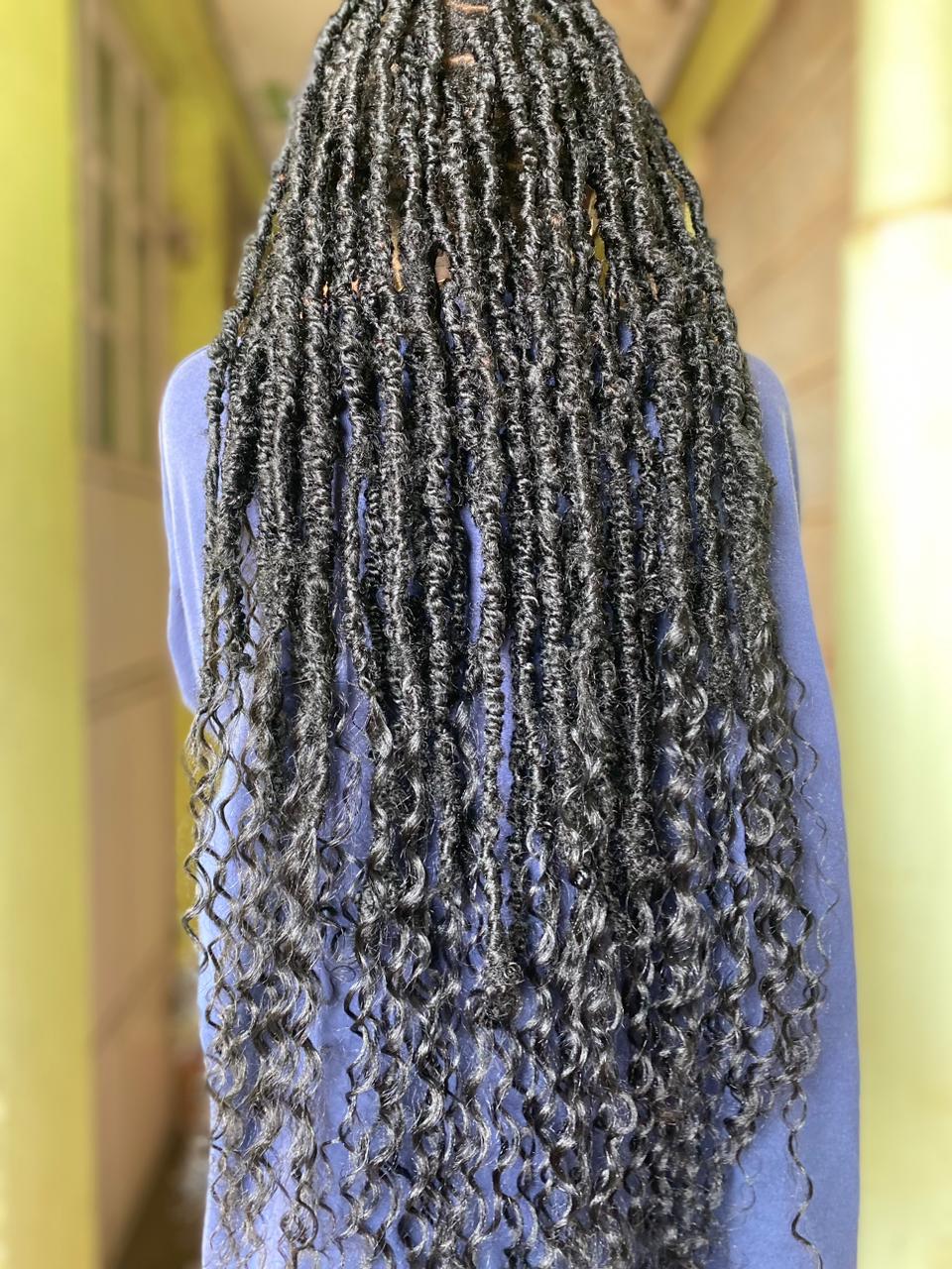 Butterfly cornrow design