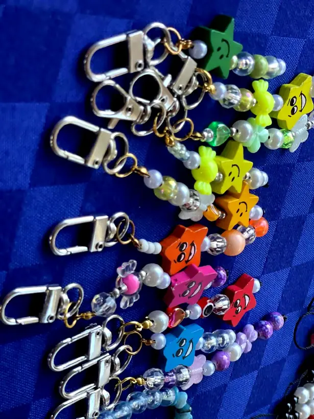 Beaded key holder
