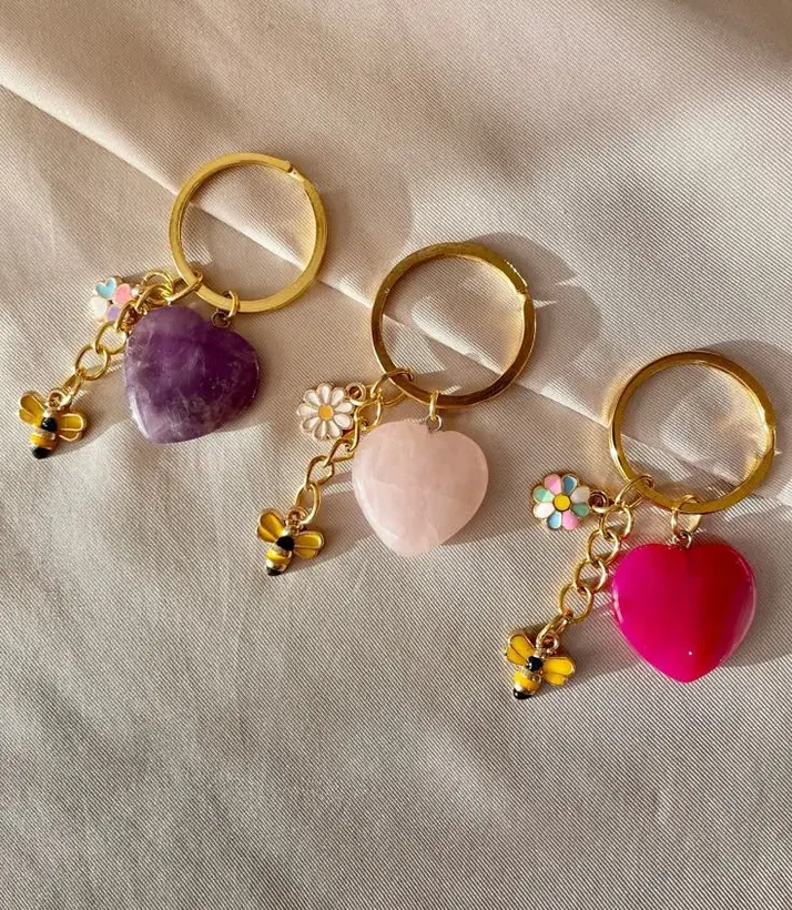 Beaded key holder